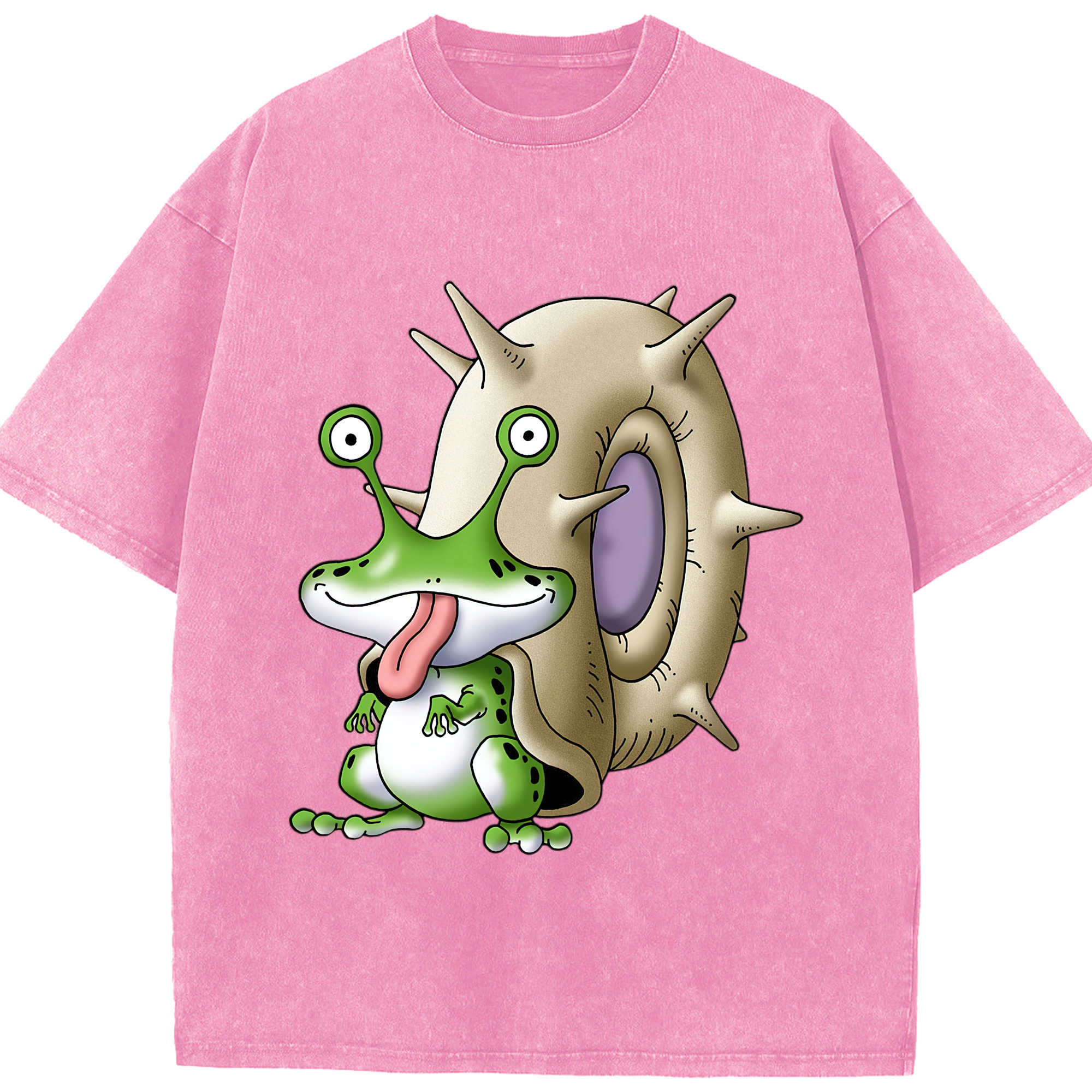 （画像用） ドラゴンクエスト Doragon Kuesuto Dragon Quest 綿100% ヴィンテージ風 半袖Tシャツ（フロントプリント）